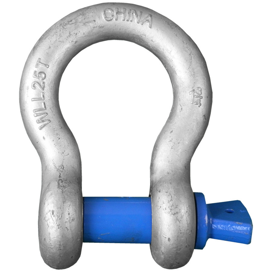 thumbnail image 2 of 5/8 Inch Galvanized Screw Pin Shackles - 3.25 Ton (7,165 Lbs) Working Load Limit 2 of 14