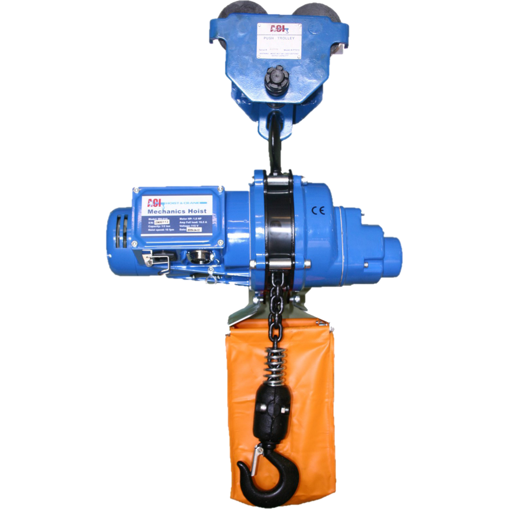 MHP005 1/4 Ton, 120v Light Duty Cycle Usage, 16 FPM Hand Pushed