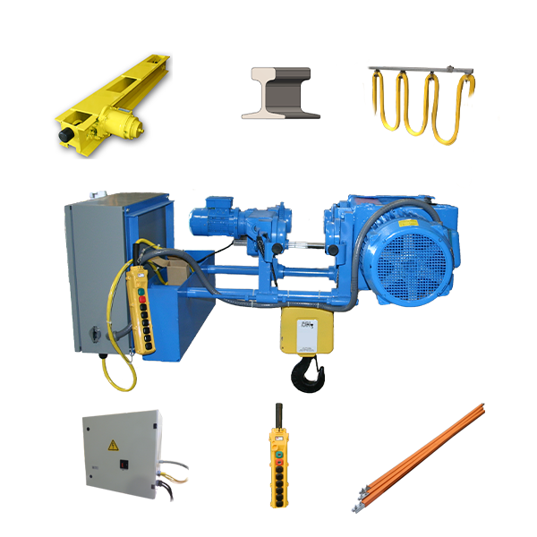 KWRT034044: Top Running Wire Rope Hoist Crane Kit - 3 Tons